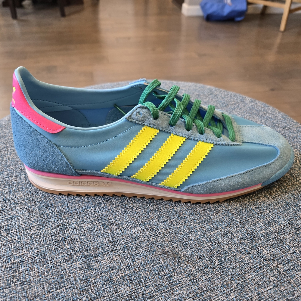 Adidas SL 72 OG W Womens Casual Shoes in Blue/Yellow/Pink - Picture 7 of 9